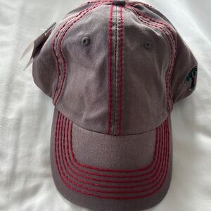 Gray and Red Men's baseball cap Hat